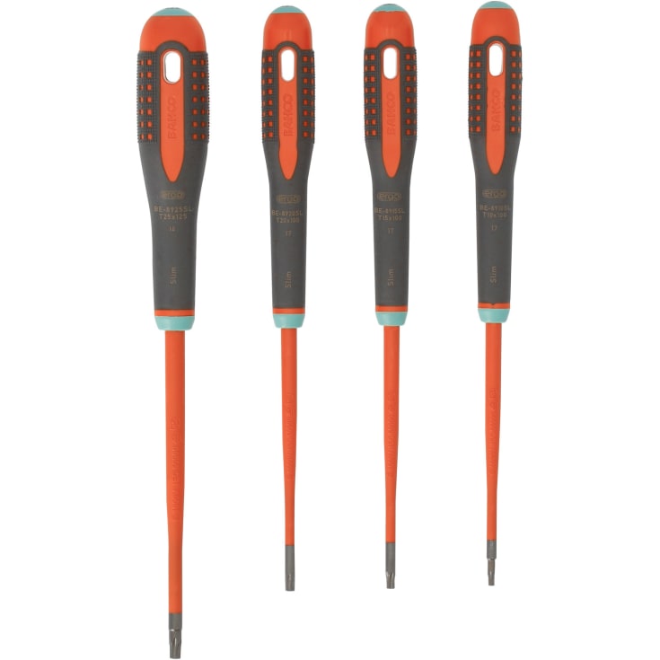 Bahco Slim-Blade skrutrekkersett BE-9880SL, 4 deler, 1000 V
