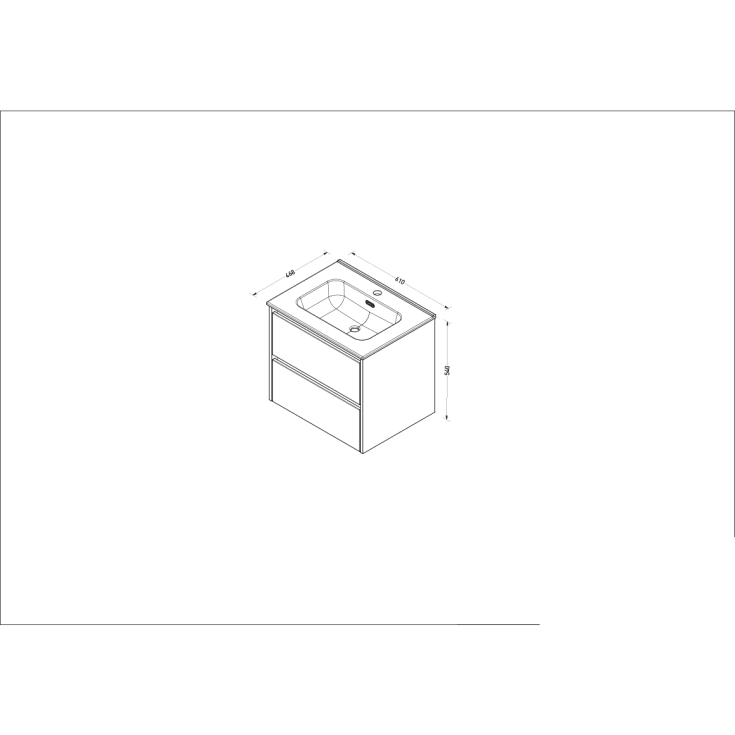 Sanibell Proline möbelpaket, 61x46,8 cm, cabana ek