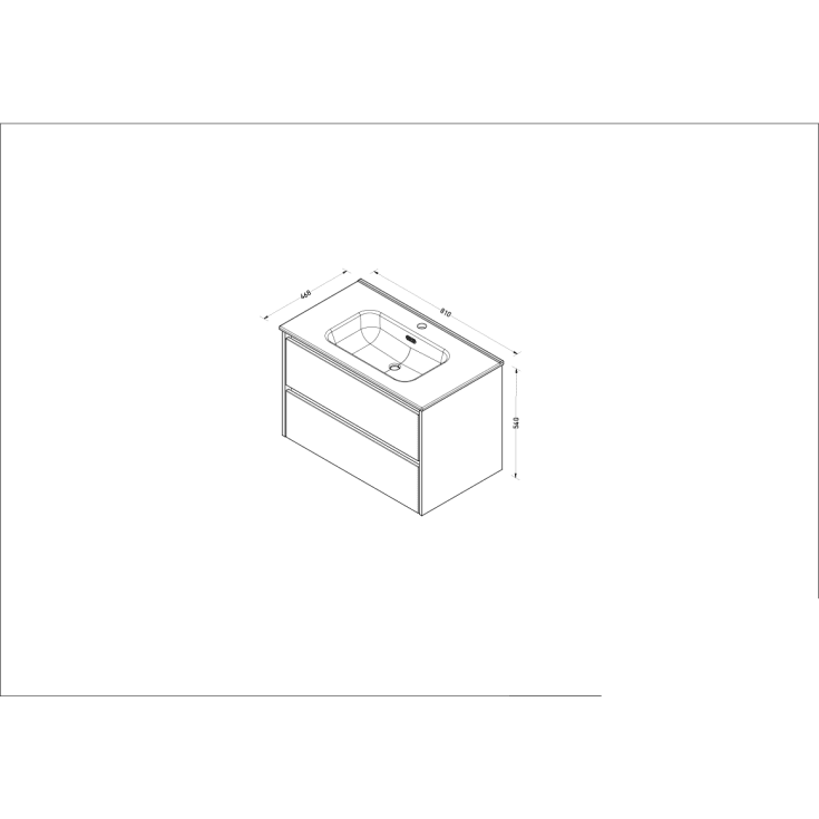 Sanibell Proline möbelpaket, 81x46,8 cm, cabana ek