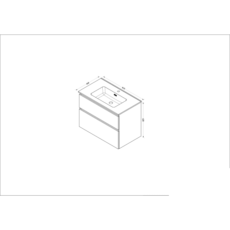 Sanibell Proline möbelpaket, 81x46,8 cm, ideal ek