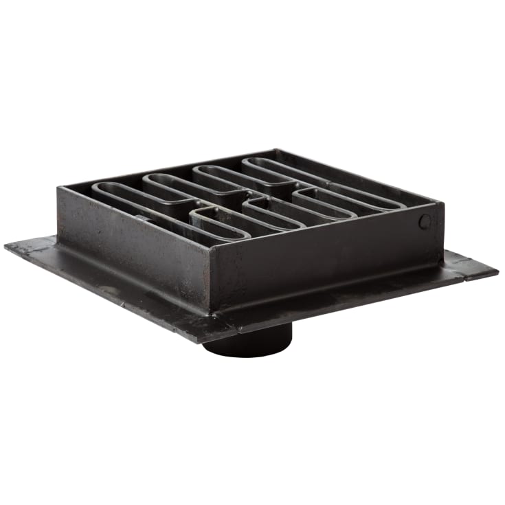 Duco 110 mm broafløb med rist, 40 t, sort smedejern