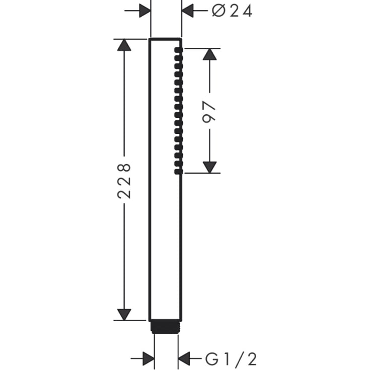 Hansgrohe Pulsify S hånddusj, vannbesparende, krom