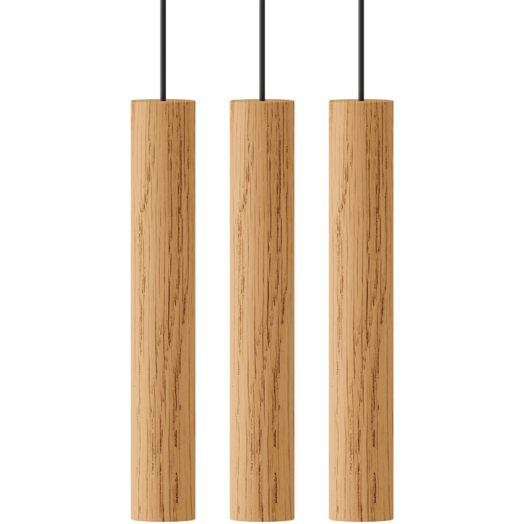 Umage Chimes klusterpendellampa, ljust trä