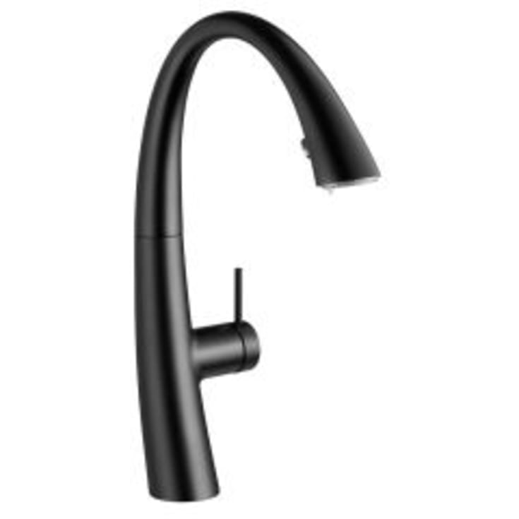 KWC Zoe køkkenarmatur, udtrækstud, lys, mat sort