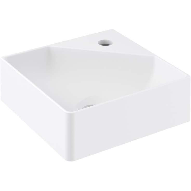 Cosmic Wish håndvask, 30x30 cm, mat hvid