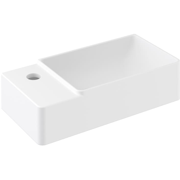 Cosmic Fancy håndvask, 40x20 cm, mat hvid