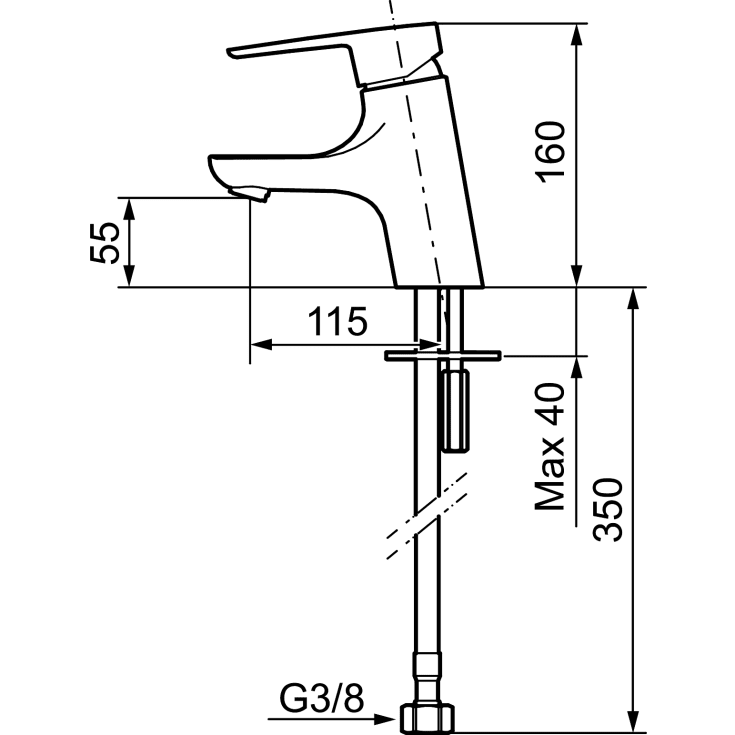 Mora Cera B5 servantbatteri, krom