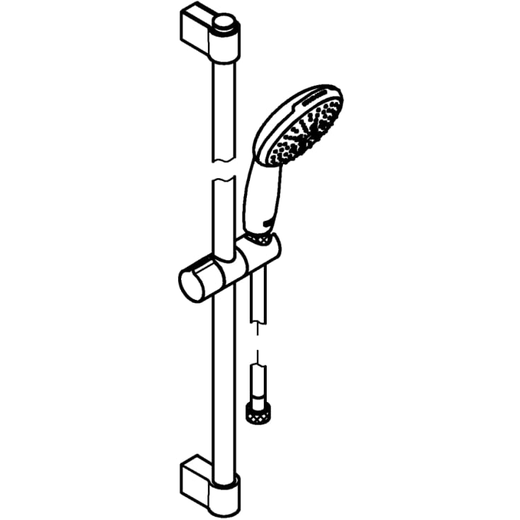Grohe Tempesta 110 duschset, vattenbesparande krom