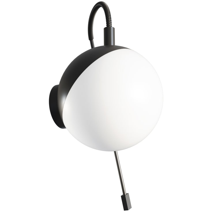 Dansani Bubble spegellampa, Ø12 cm, svart