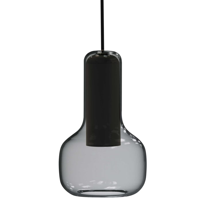 Corpa Iris S Pendel røgfarvet GU10 max 9W, Håndblæst glas