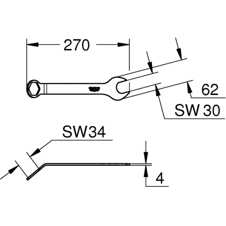 Grohe specialnyckel