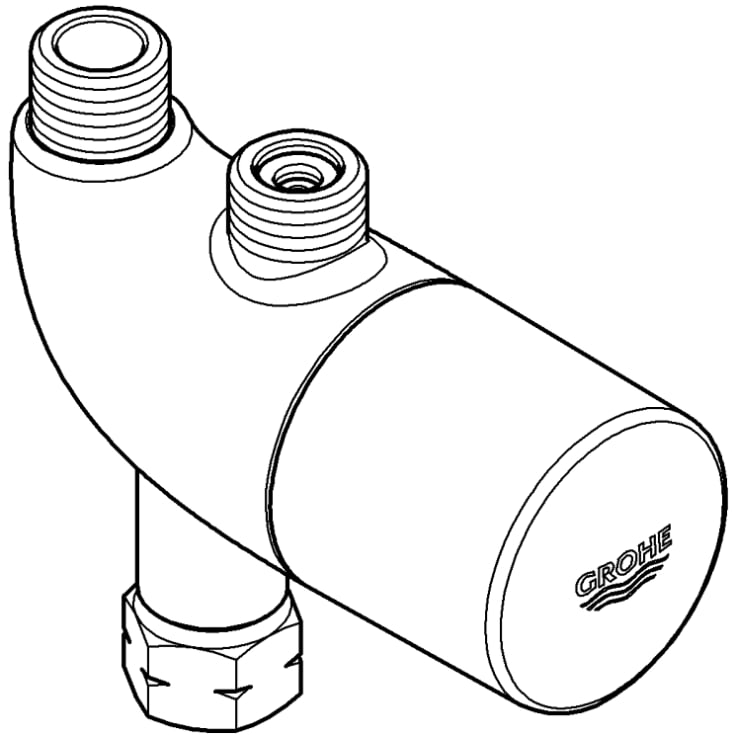 Grohe Micro Termostat/skoldningssikring til Grohe Touch, Krom