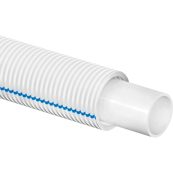 200 meter Uponor Aqua Pipe PEX rør i rør, 15 x 2,5 mm, rull a 200 m