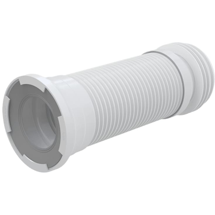 Alca A97 afløbsbøjning til gulvstående toilet, Ø80-120, hvid