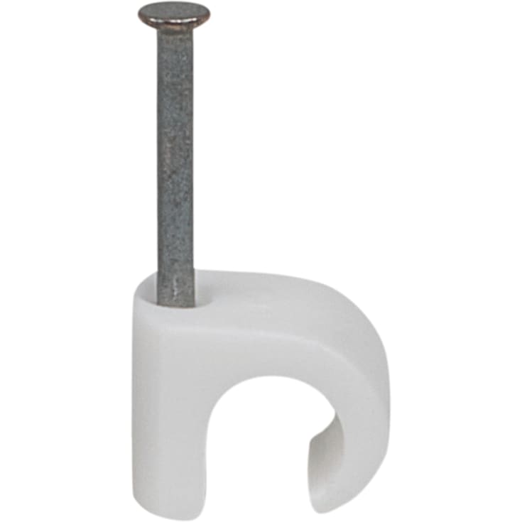 400 stk Tillex kabelclips 7-10/25 mm, rund, hvid