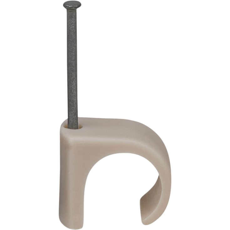 100 stk Tillex kabelclips 18-22/45 mm, rund, grå