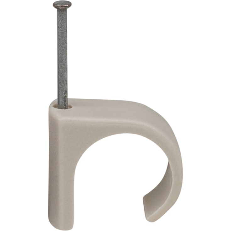 50 stk Tillex kabelclips rund 22-26/45 mm i grå