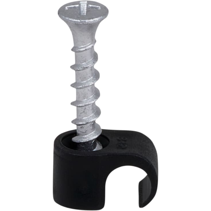 1000 stk Skrue Clips SC-C4 8-12 PH2 Sort (100)