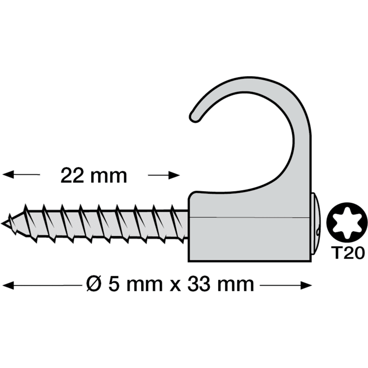 100 stk Skrueklemmer SC-C4 7-10 Torx20 grå (100)