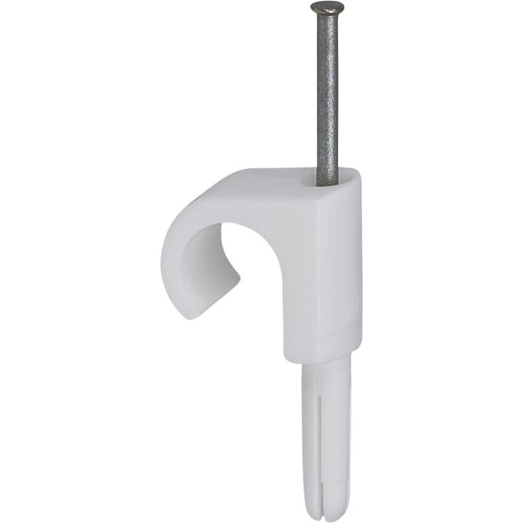 100 st Pluggar Clips 14-18/40 mm vit (100)