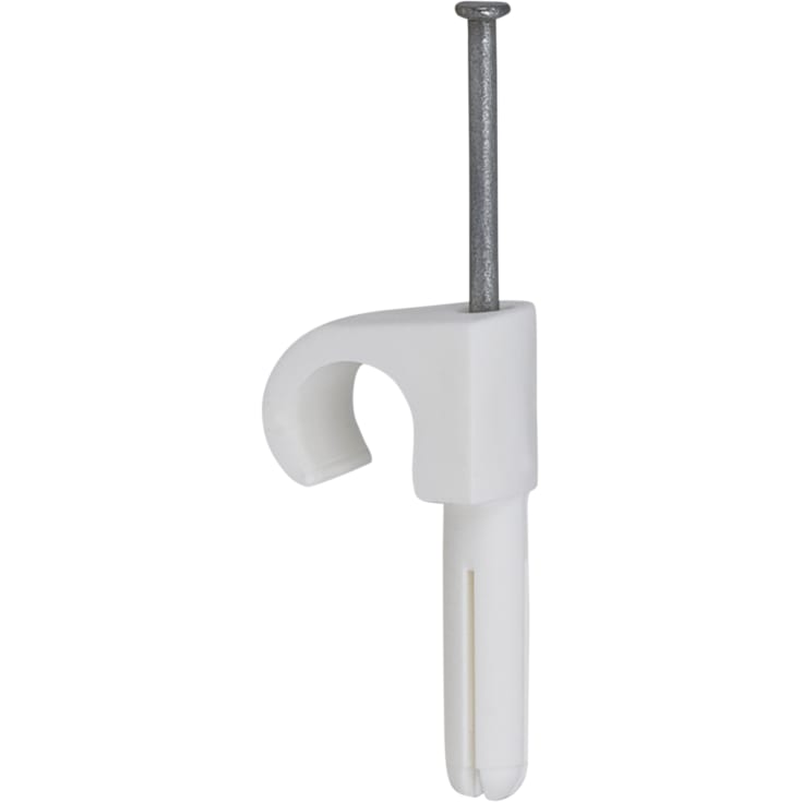 1000 st Pluggar Clips 10-14/35 mm vit (100)