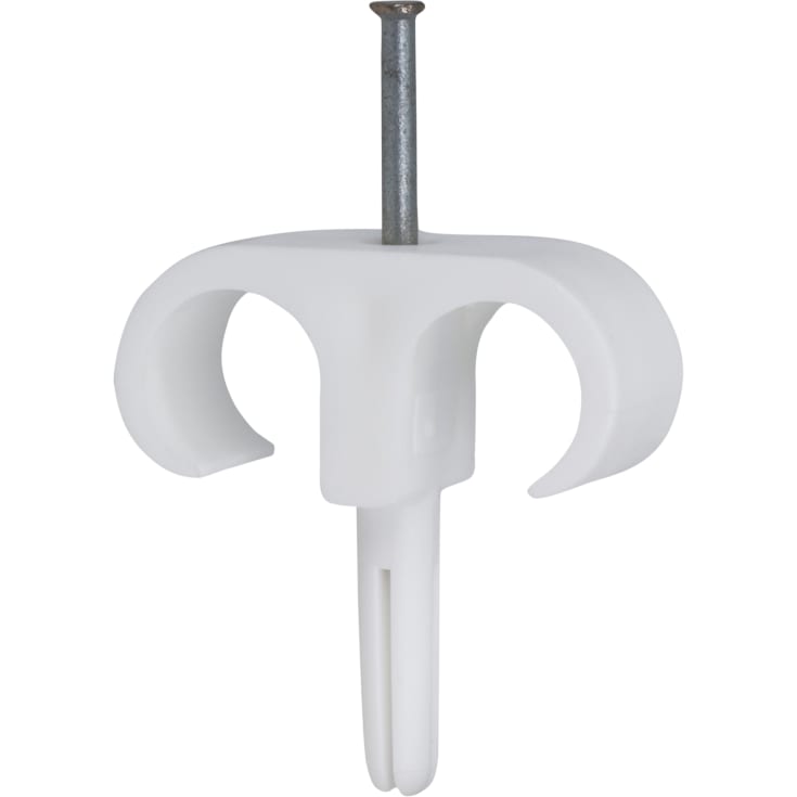800 stk Plugs Clips Dobbel PC-D 14-18, 2,5 x 40 mm, hvid (800)