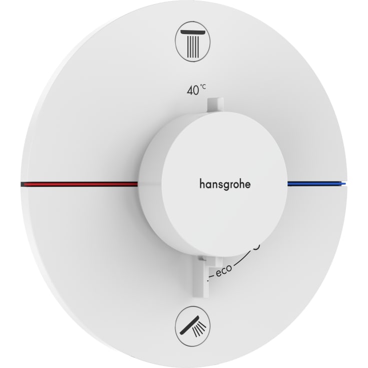 Hansgrohe ShowerSelect Comfort S dusjbatteri, hvit