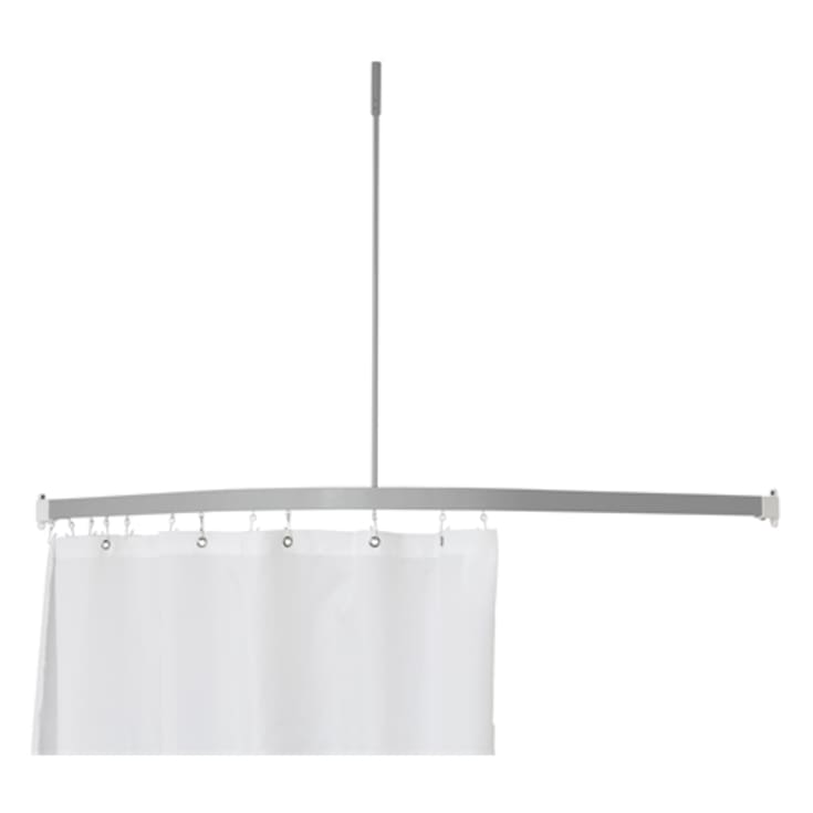 Van Der P Profil5001 badeforhængsstang, 90x90 cm, sort