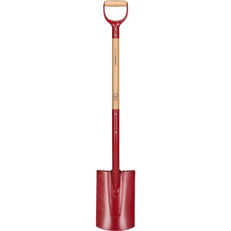 Fiskars Classic spade, avrundet, FSC, lang modell