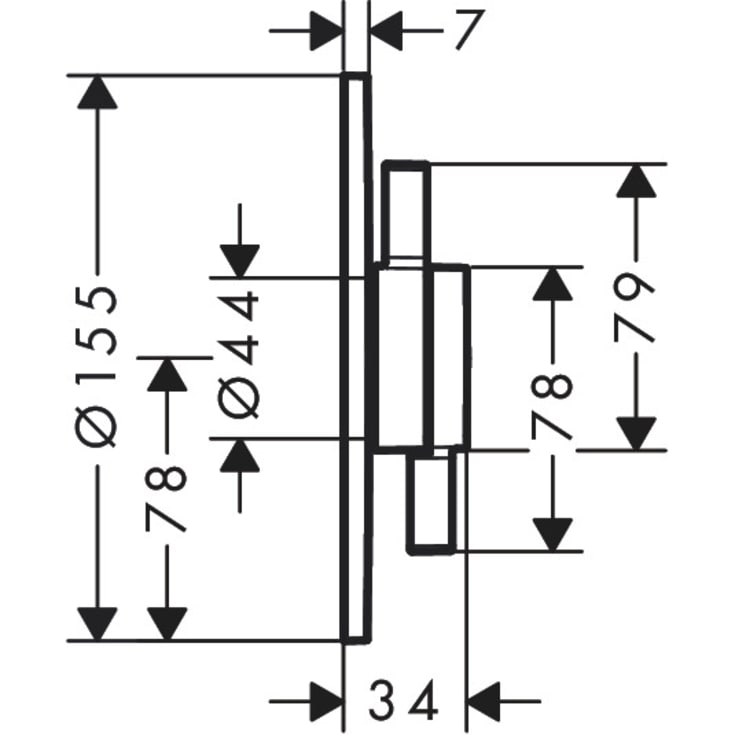 Hansgrohe DuoTurn S brusearmatur, hvid
