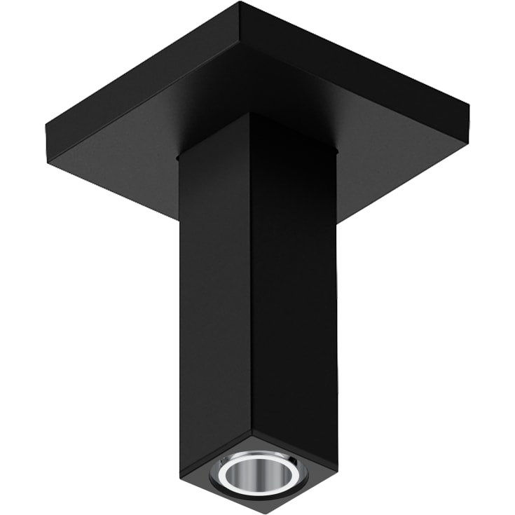 Hansgrohe duscharm, 10 cm, matt svart