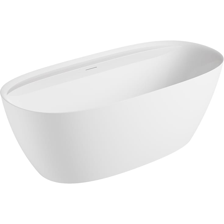 Kriss Style badekar, 170x80 cm, mat hvid