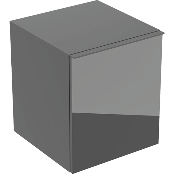 Geberit Acanto sideskab, 45,2x47,5 cm, grå glas