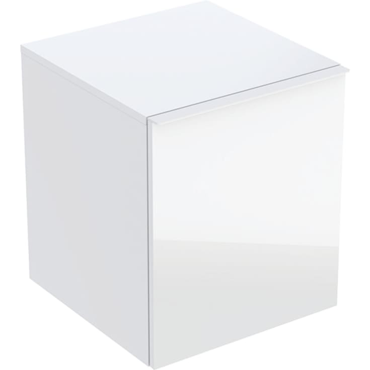 Geberit Acanto sideskab, 45,2x47,5 cm, hvid glas