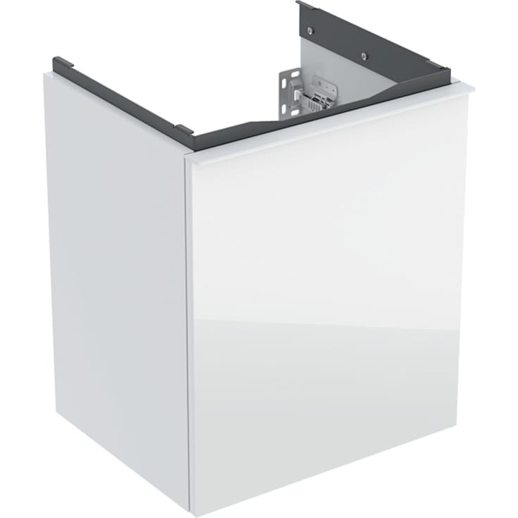 Geberit Acanto tvättställsunderskåp, 44,6x37,9 cm, vitt glas