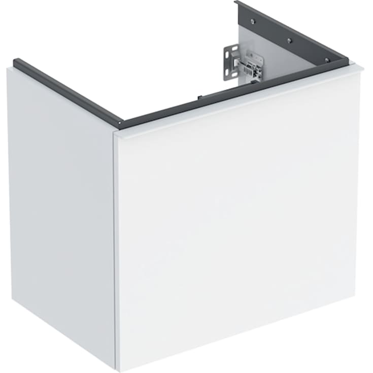 Geberit Acanto tvättställsunderskåp, 59,2x41,5 cm, vit högglans