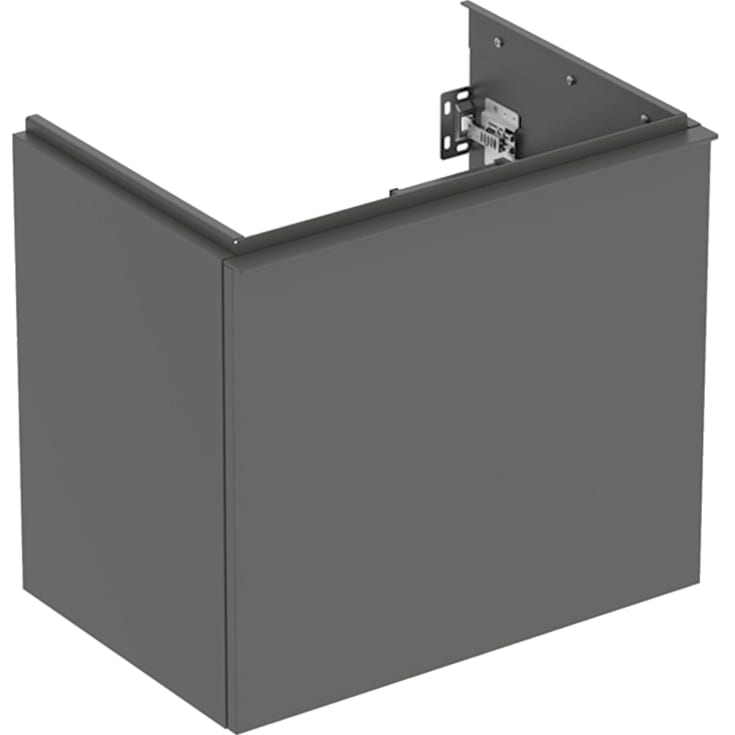 Geberit Acanto tvättställsunderskåp, 59,2x41,5 cm, matt grå