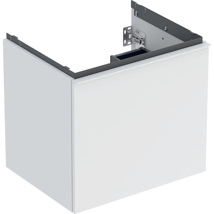 Geberit Acanto tvättställsunderskåp, 59,2x47,5 cm, matt vit