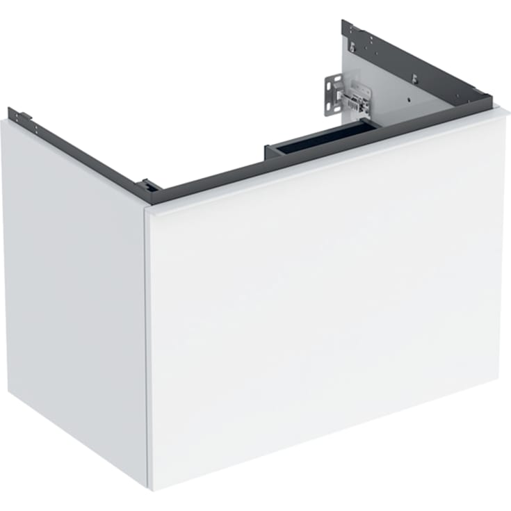 Geberit Acanto tvättställsunderskåp, 74x47,5 cm, vit högglans