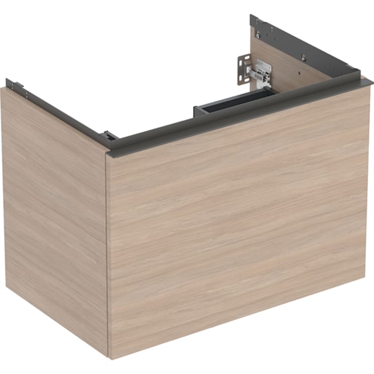 Geberit Acanto tvättställsunderskåp, 74x47,5 cm, ek