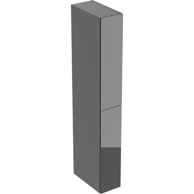 Geberit Acanto højskab, 24x180 cm, grå glas