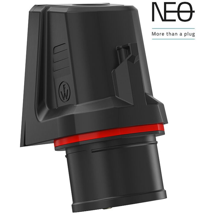 10 st CEE Vägguttag NEO 16A 5P, 6H, 400V, 1-skruvs anslutningsfjäder