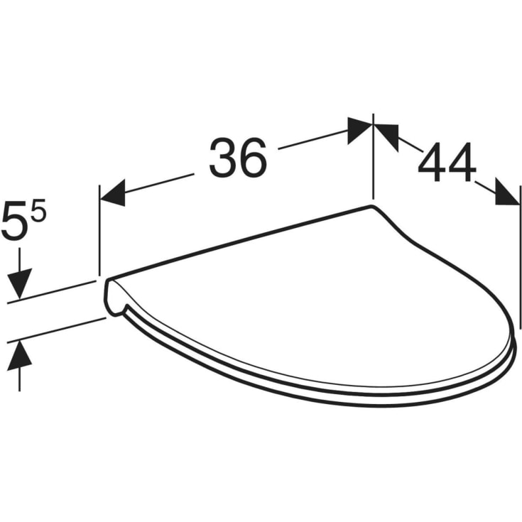 Ifö Spira toiletsæde, soft close, aftagelig, hvid