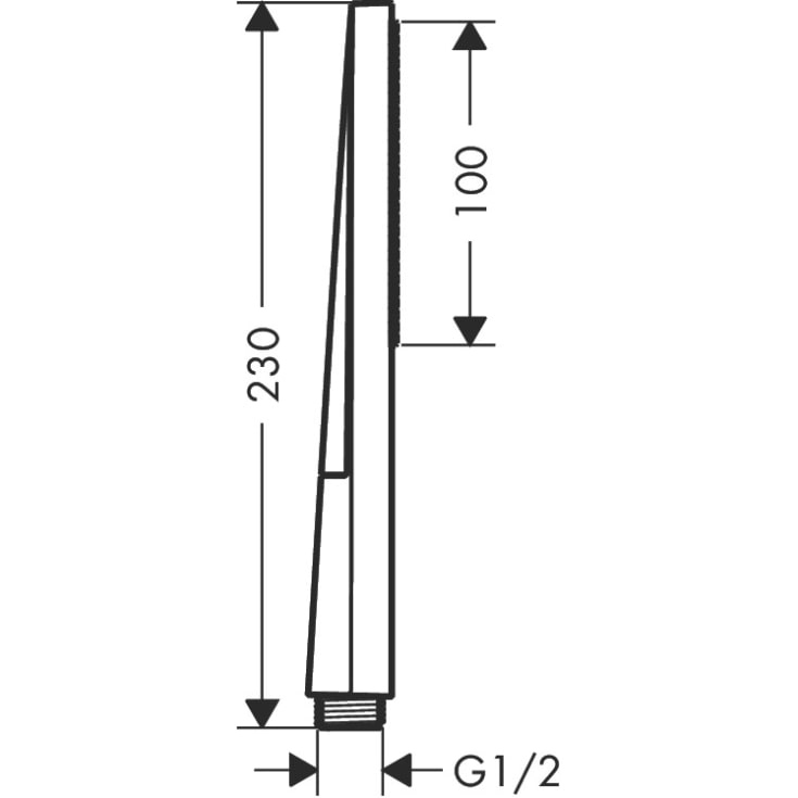 Hansgrohe Pulsify E håndbruser, vandbesparende, mat sort