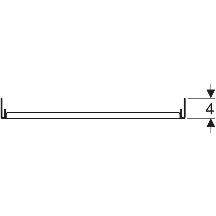 Geberit Acanto hylle, 19,8x36,9 cm