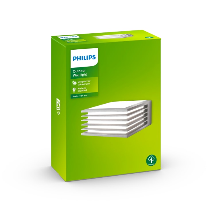 Philips myGarden Shades udendørs væglampe, grå