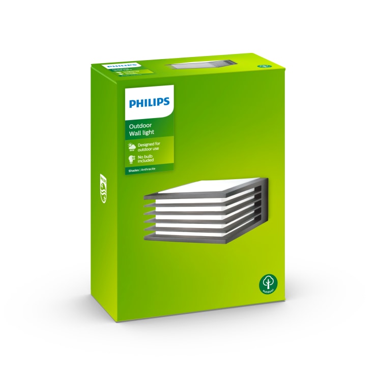 Philips myGarden Shades utelys vegg, antrasitt