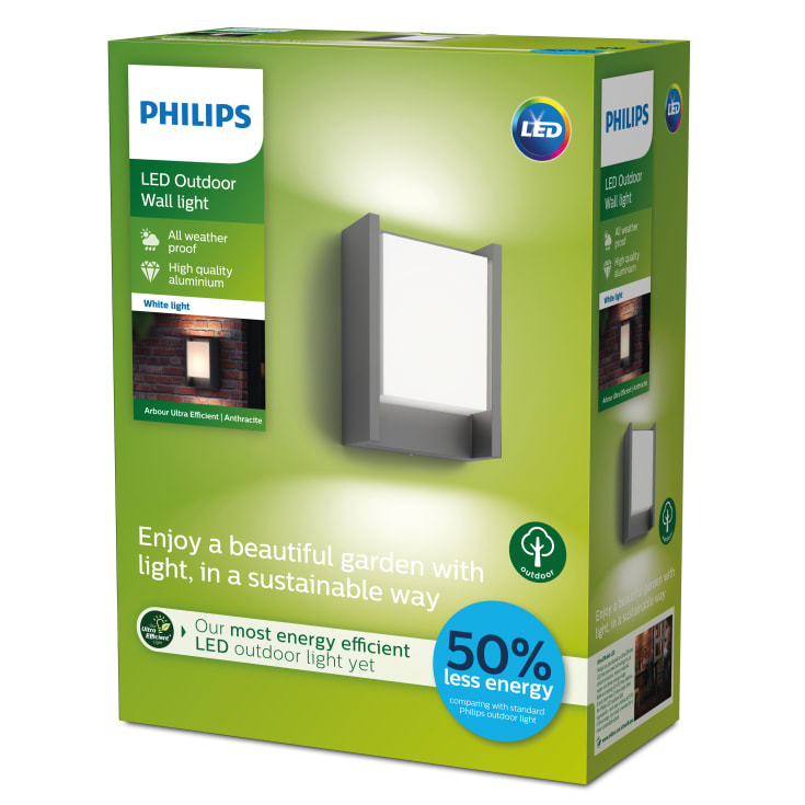 Philips myGarden Arbour vägglampa utomhus, antracit