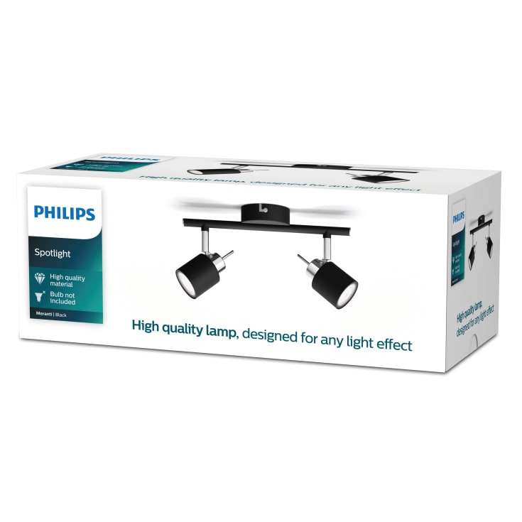 Philips myLiving Meranti spotter i tak, svart