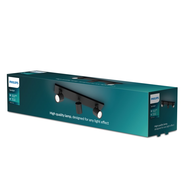 Philips myLiving Runner takspotlight, svart